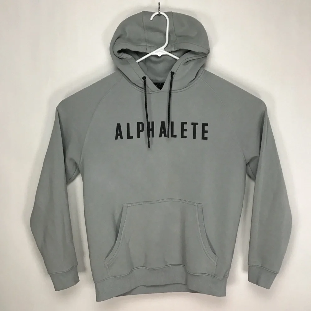 Alphalete men’s long sleeve sweatshirt hoodie large